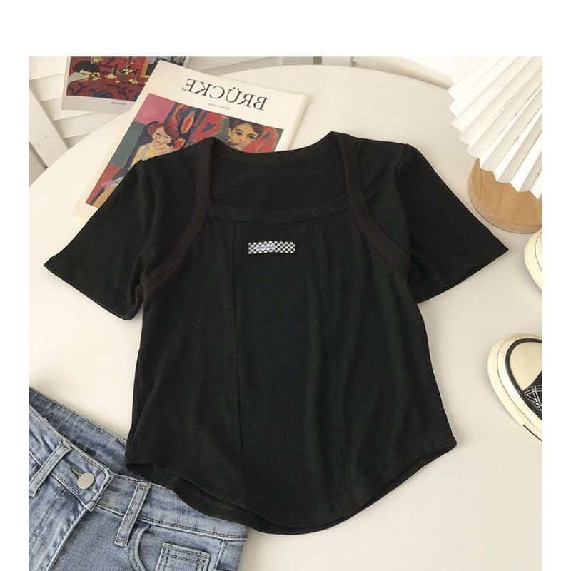 Áo Thun Ngắn Tay Cổ Vuông 2022 JL-TX-260