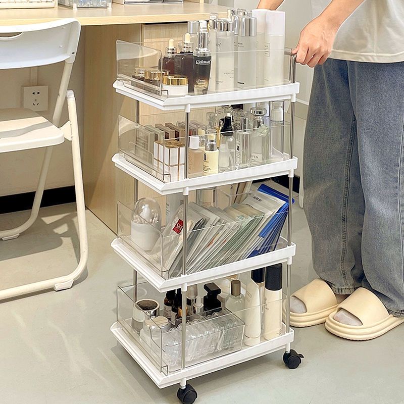 Giá lưu trữ mỹ phẩm tại nhà, Giá lưu trữ acrylic trong suốt trong phòng ngủ