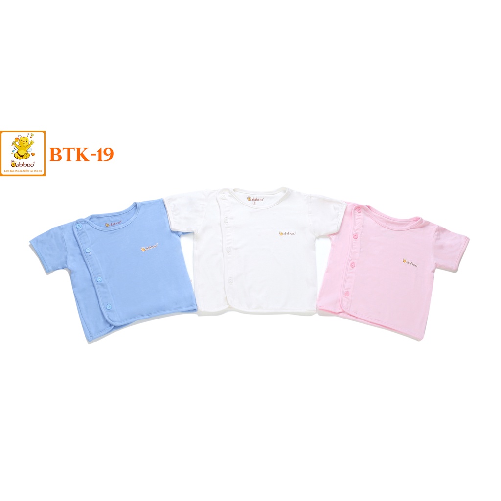 Áo Sơ Sinh Tay Ngắn Kiểu Bác Sĩ Visco Siêu Mềm BABIBOO - BTK19