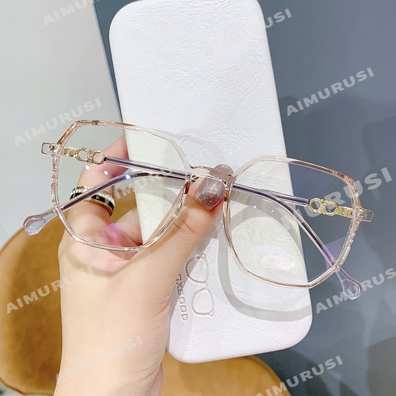Kính cận gọng đa giác màu gradient thời trang TR90