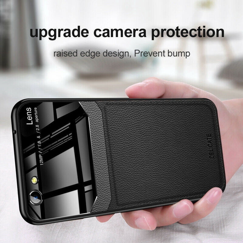 OPPO R11 R11S R9S R9 PLUS Slim Hybrid Leather + Acrylic Hard Back Cover Case