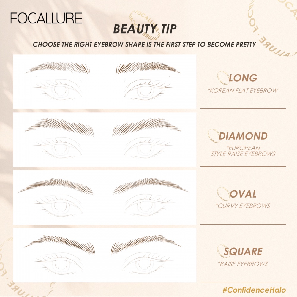 Chì kẻ lông mày Focallure mềm mịn chống thấm nước
