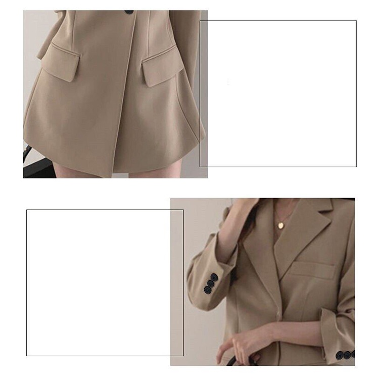 Áo Khoác Blazer Nữ Màu Trơn Size S-2XL