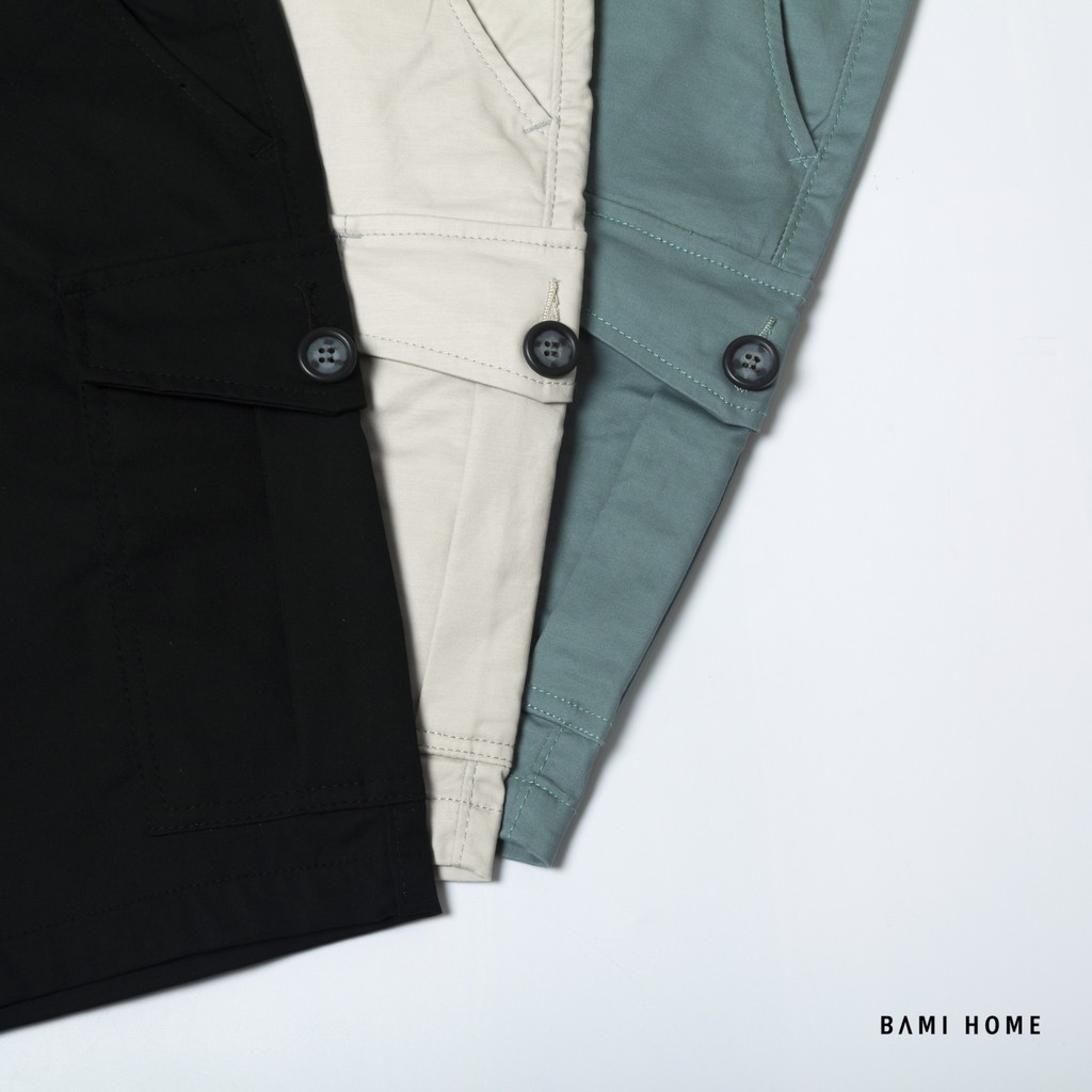 Quần short kaki nam túi hộp cao cấp BAMI HOME form slim, màu sắc đơn giản dễ phối đồ  QSKK- 02 | BigBuy360 - bigbuy360.vn