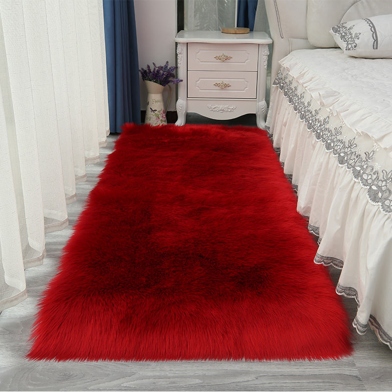 Thảm lông giả trải sàn phòng khách và phòng ngủ