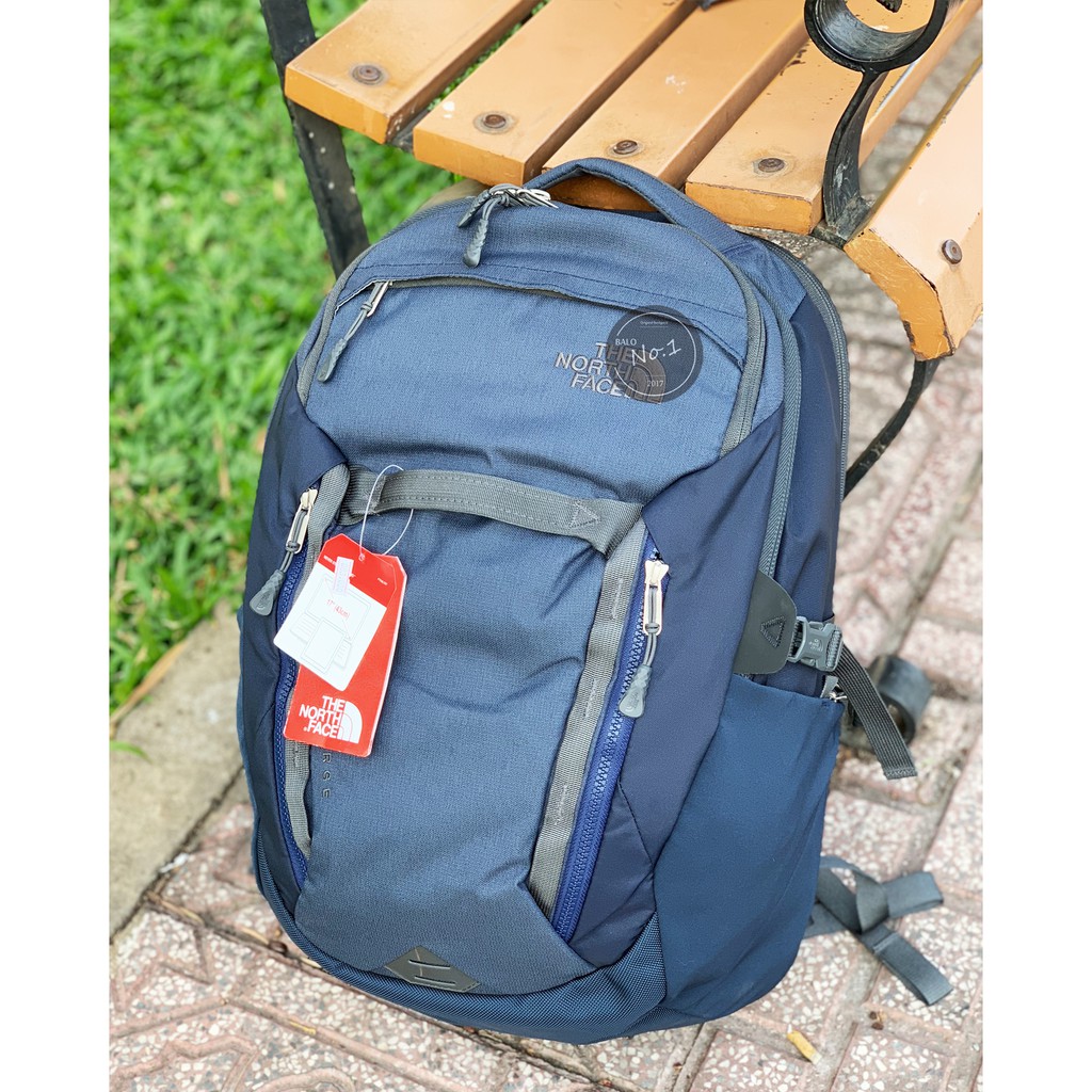 [CHUẨN AUTH ] Balo TNF Surge 2018 Cosmic Blue Asphalt Grey