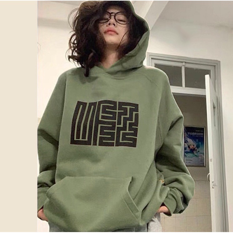 Hoodie Mê Cung Cao Cấp,Áo Khoác Nỉ Họa Tiết Ngực Phong Cách Hàn Quốc