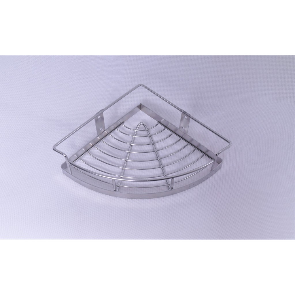 Kệ góc nhà bếp, phòng tắm, inox 304 - 1 tầng