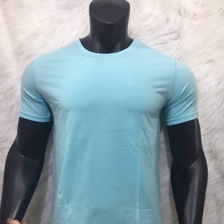 Áo thun trơn cổ tròn nam cotton 100% ( ảnh thật )