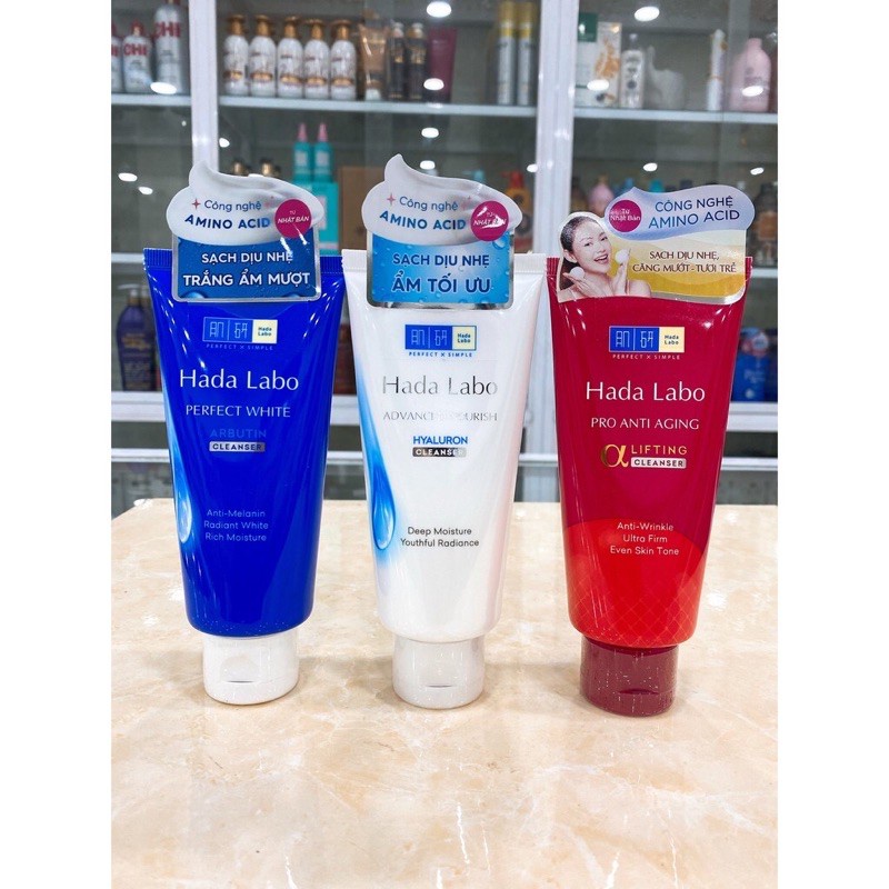 ¤Sữa Rửa Mặt Hada Labo Perfect White Cleanser 80g Hàng Công Ty