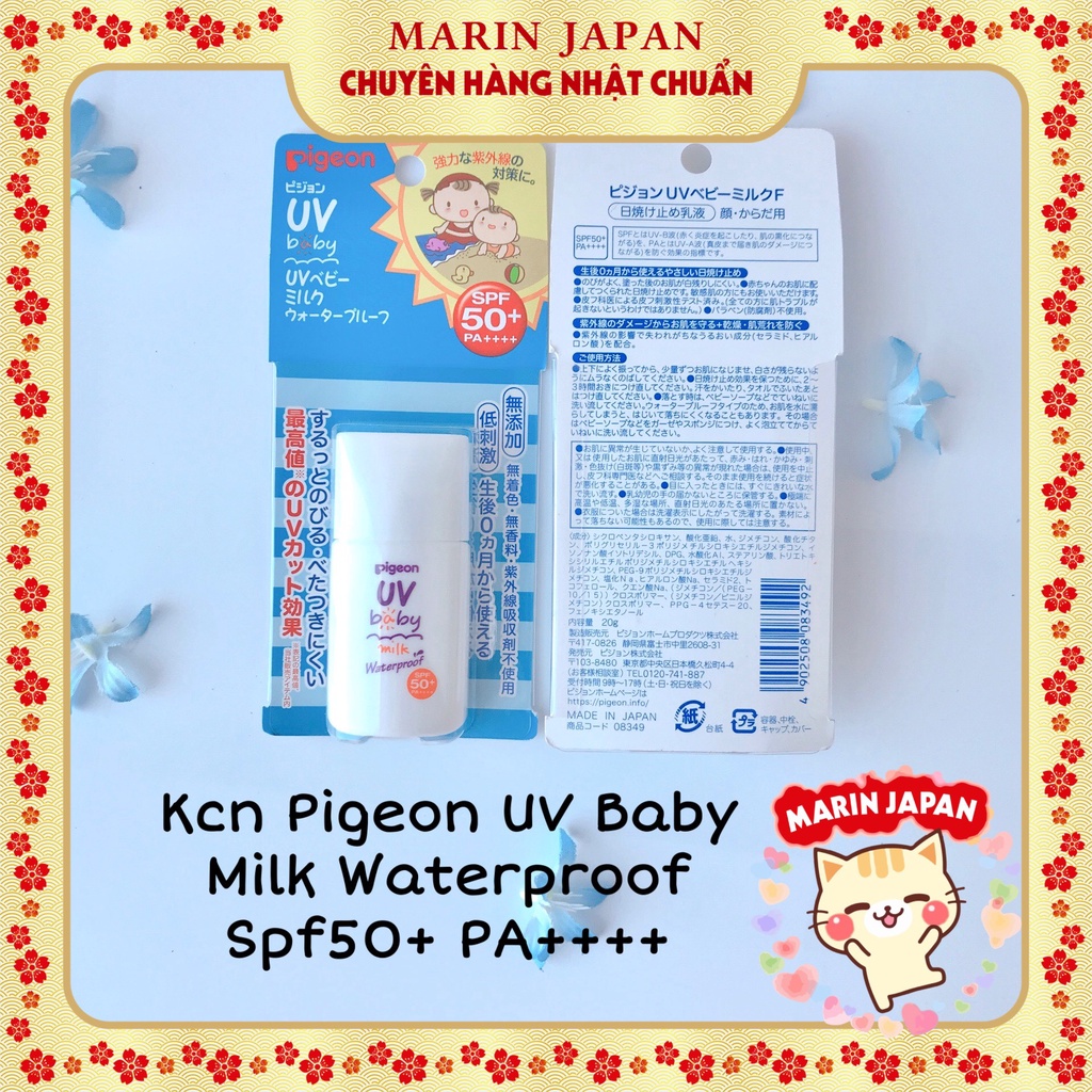 (Sale,chuẩn hàng nhật) Kem chống nắng Pigeon SPF50 cho bé