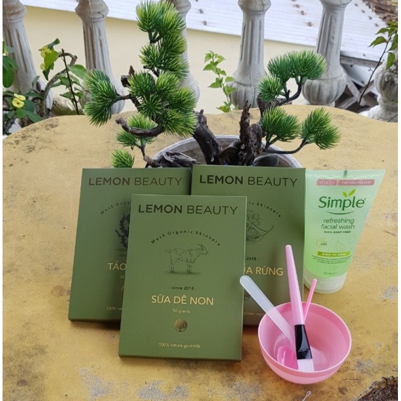 COMBO 3 MẶT NẠ KHỔ QUA RỪNG ,SỮA DÊ NON VÀ TẢO BIỂN
