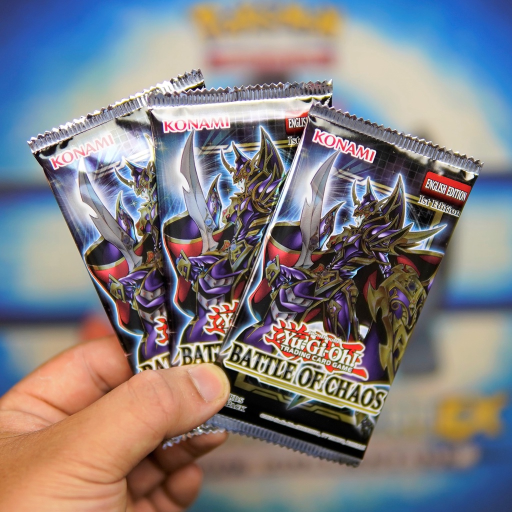 Gói combo thẻ bài Yugioh 03 Booster Pack Battle of Chaos - Bài thật chính hãng tiếng Anh