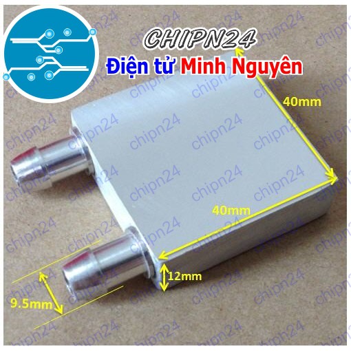 [1 CÁI] Tản nhiệt nước cho sò nóng lạnh 40*40*12mm