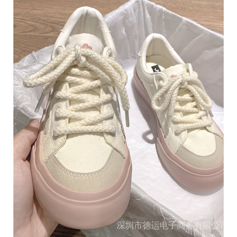 Giày Thể Thao Vải Canvas Đế Mềm Dày Chống Trượt Thời Trang Mùa Hè 2022