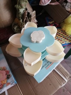 Khay mứt 2 tầng 10 cánh