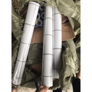 giấy dán tường kẻ ô vuông trắng