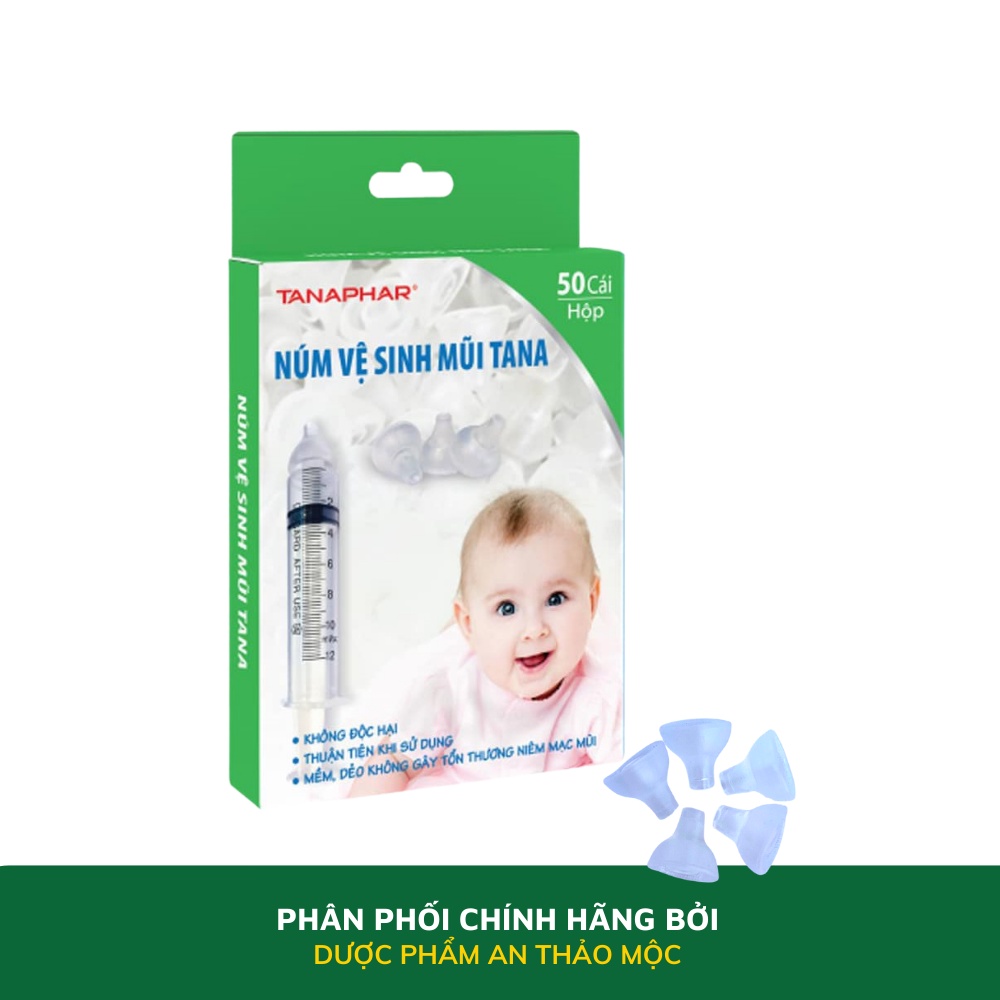 Núm Silicone vệ sinh mũi em bé Tanaphar TANA an toàn tiện lợi khi sử dụng mềm dẻo không gây tổn thương mũi bé