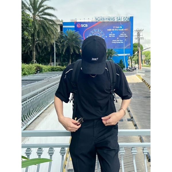 Áo Thun Áo Phông Unisex Nam Nữ Chạy Viền Phối Ulzzang Hot Trend Street Style Mr Smile 99 Shop