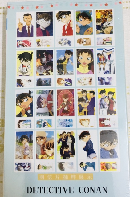 Bộ 188 ảnh postcard anime conan , postcard conan