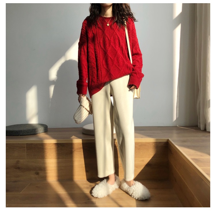 Quần Dài Màu Sắc Đơn Giản Dễ Phối Đồ Phong Cách Hàn Quốc Cho Nữ