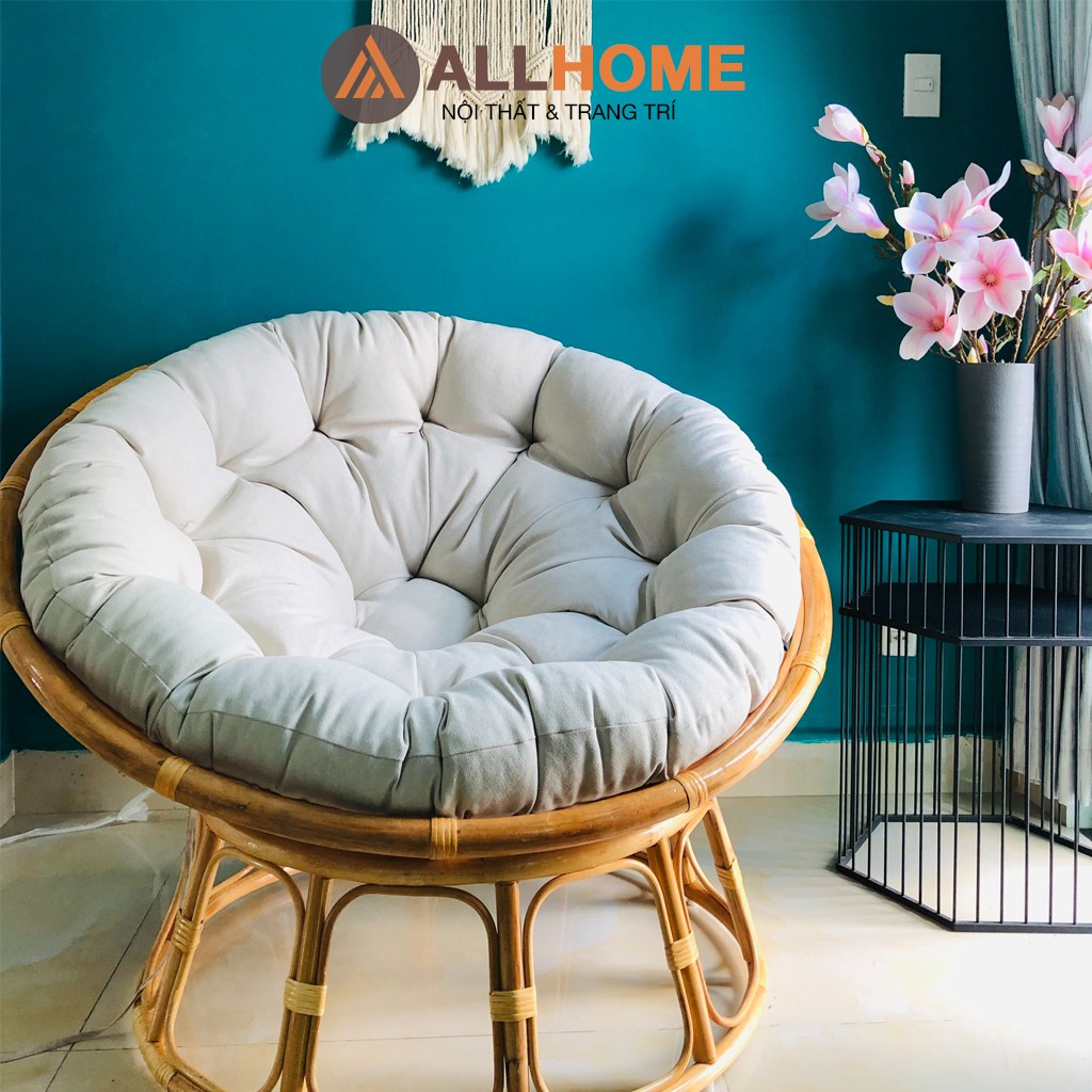 Ghế Thư Giãn Papasan ALLHOME Ghế Mây Tự Nhiên, Trang Trí Nhà Cửa Home Stay Cafe ( Nện Tùy Chọn Màu )