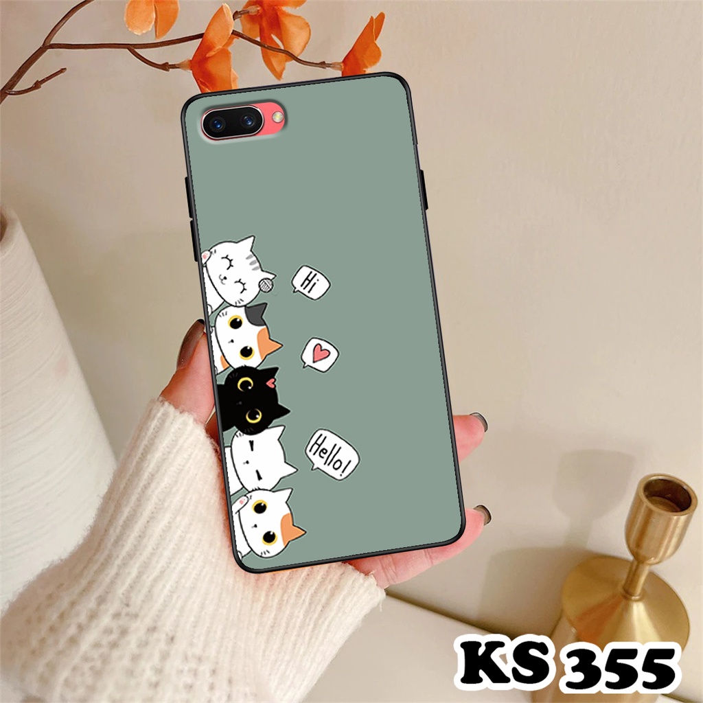 Ốp lưng Oppo A3s - Realme C2 - Ốp Oppo in hình Cat&amp;Bear đáng yêu - Chất liệu TPU siêu bền