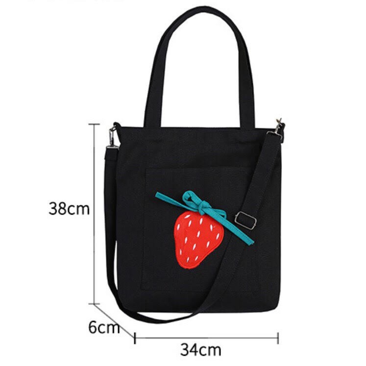 TÚI TOTE 2 KIỂU THỜI TRANG HÌNH TRÁI DÂU