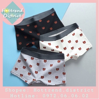 Quần Boxer Nữ/Tomboy Hoạ Tiết Gấu Dễ Thương