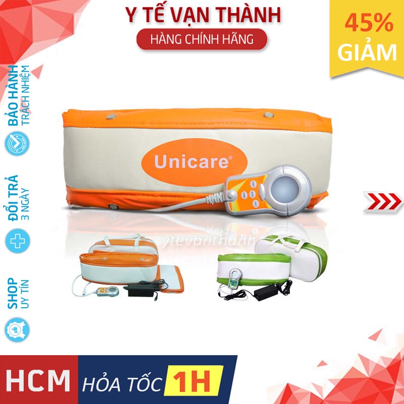 ✅ Đai Massage Bụng Có Làm Nóng: Unicare UCW1002 (Mát xa, Massa) (BH 12 Tháng) VT0095