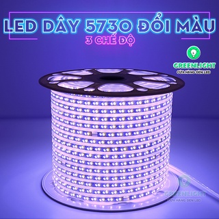 Đèn LED Dây 5730 đổi màu 3 chế độ vàng-dương, trắng-vàng chuyên dùng trang trí hắt trần thạch cao