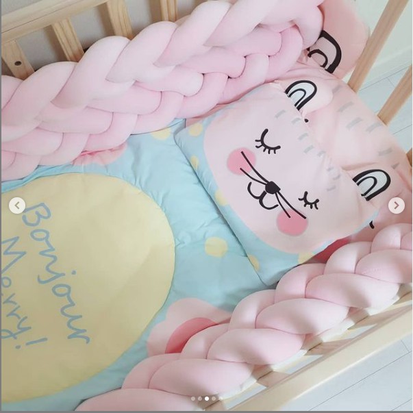 Bộ gối ôm hình thú cưng và thảm chống thấm cho bé nhập khẩu Bonitabebe  Hàn Quốc