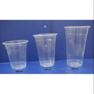 cốc PP 360ml, 500ml, 700ml ko nắp dập màng(50 coc)