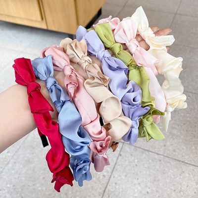 Băng Đô Cài Tóc Nơ Phong Cách Hàn Quốc Dễ Thương Cho Nữ