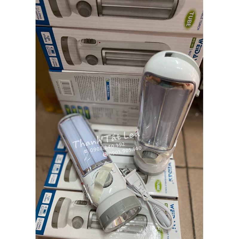 Đèn Pin sạc Weidasi WD307 2in1