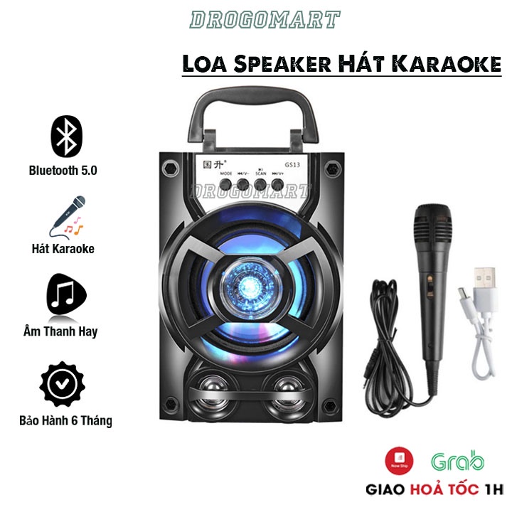 Loa xách tay bluetooth speaker H.S.L.H Âm thanh đỉnh cao BT 201 Bảo Hành Chính Hãng 6 tháng 1 đổi 1