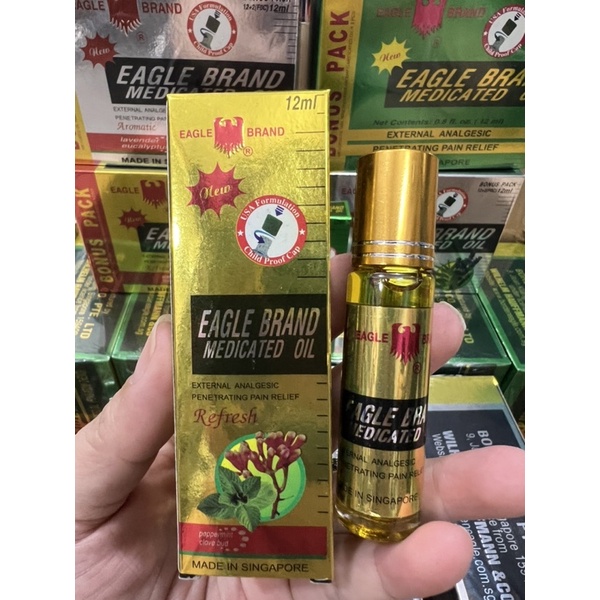 LỐ 14 CHÍNH HÃNG- DẦU NƯỚC VÀNG HIỆU CON Ó - 12ml