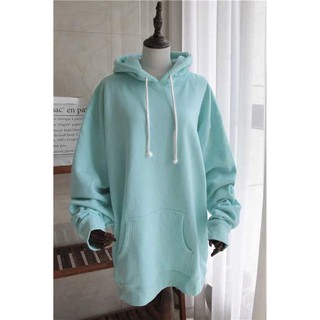 Hoodie trơn màu Mint