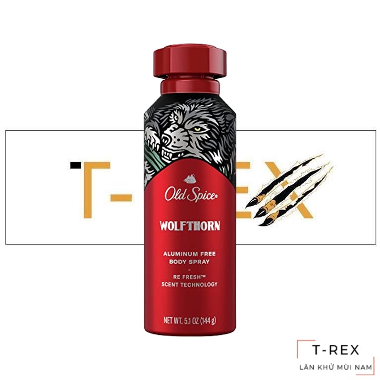Xịt Khử Mùi Nam Old Spice Wolfthorn 144Gr