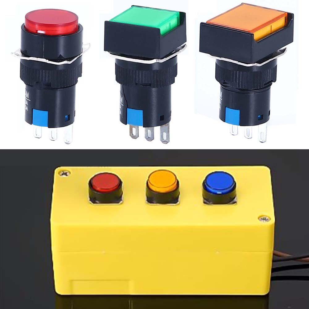 Set 4 Công Tắc Nhấn Tự Khoá 5A 250V Bền Bỉ Chuyên Nghiệp