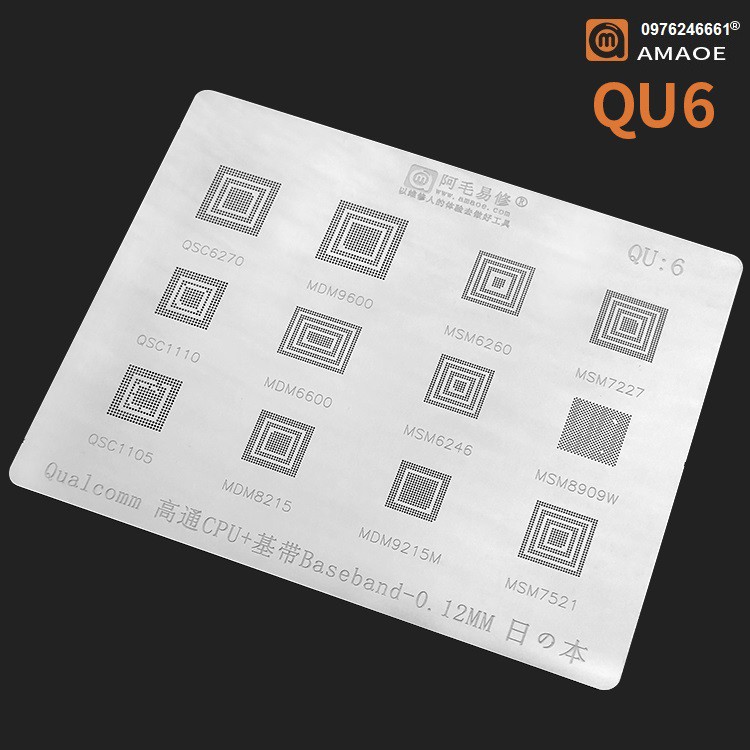 Vỉ làm chân QU6 Baseband
