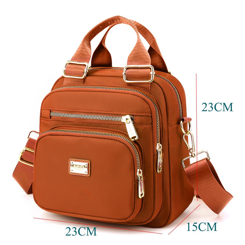 Túi Đeo Vai Một Bên Vai Đa Năng Màu Trơn Đơn Giản Cho Nữ