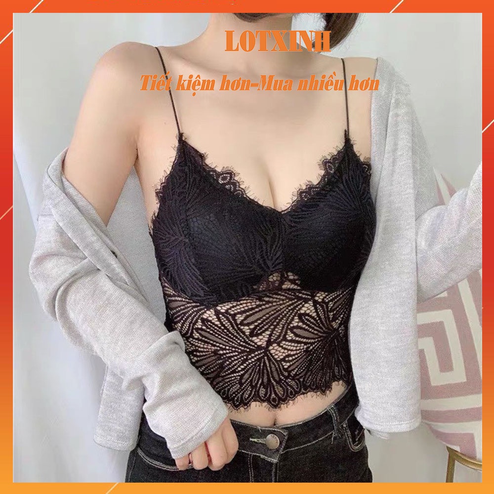(Mới) ÁO BRA REN THỪNG lưng thun 2 dây sợi bún nhiều màu đẹp có đệm mút mỏng cho nữ sexy BRA09