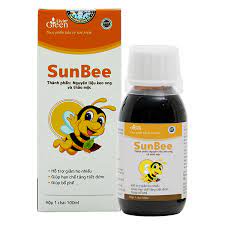 Siro SunBee Giảm Đau Rát Họng, Giảm Ho Đờm, Ho Khan, Ho do kích ứng Với Keo Ong Và Tinh Dầu Tía Tô Lọ 100 ml
