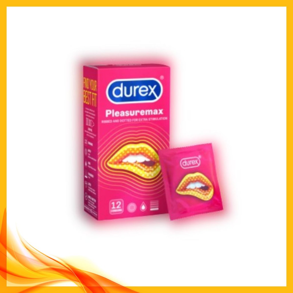 [Chính Hãng] Bao cao su Durex Pleasuremax 12 bao / Hộp