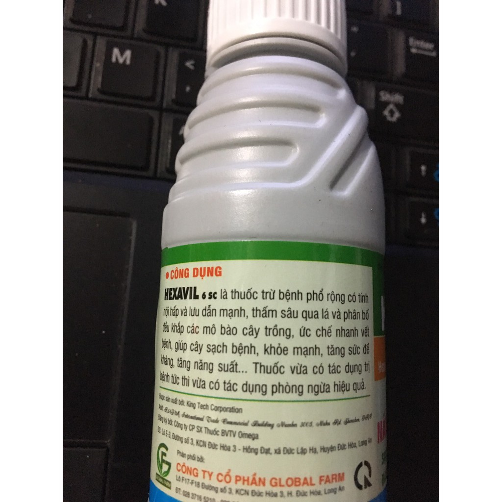 TRỪ NẤM PHỔ RỘNG HEXAVIL 6SC-  lọ 100ml