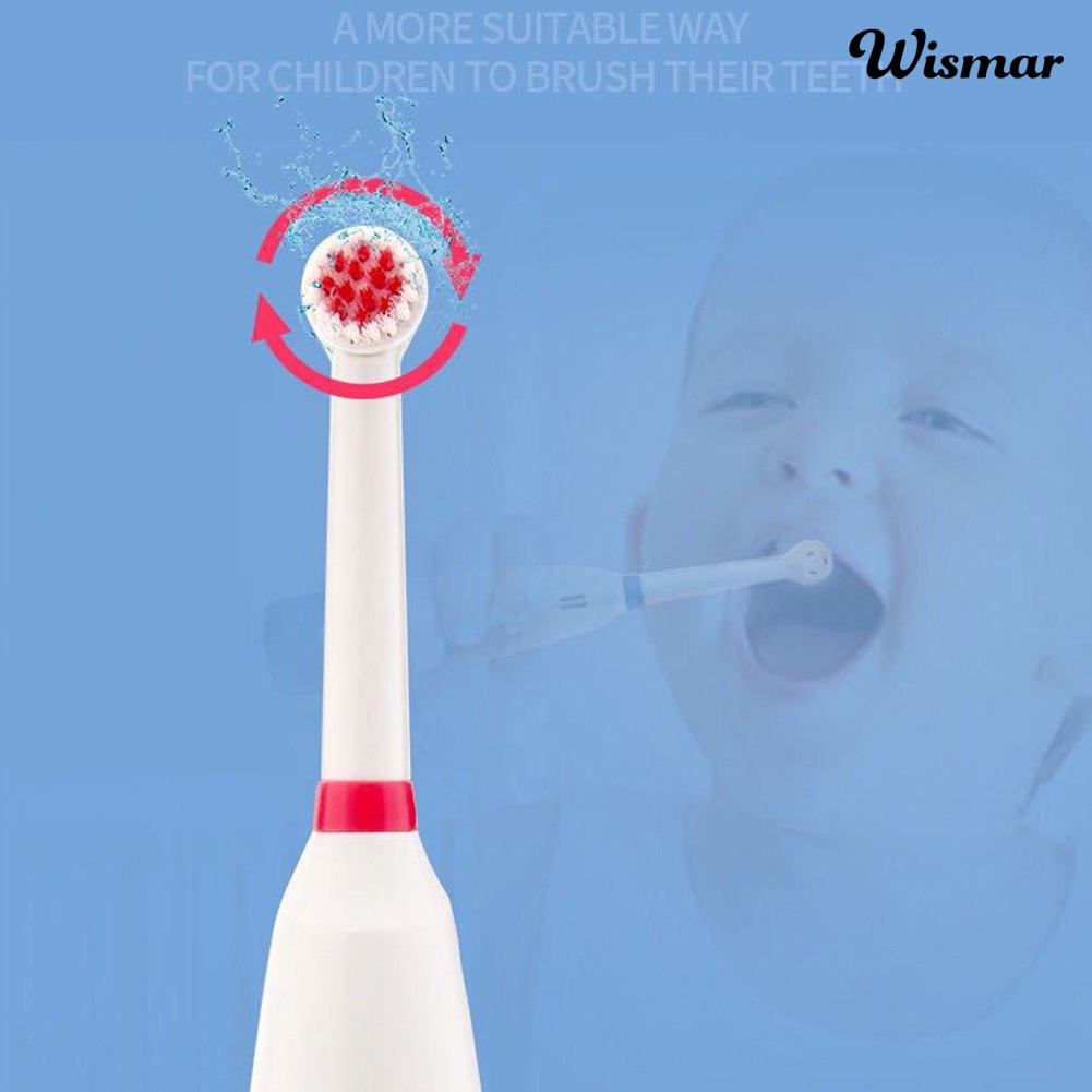 Bàn Chải Đánh Răng Chạy Điện Tự Động Xoay 360 Độ Chống Thấm Nước An Toàn Dễ Dùng Dành Cho Bé