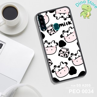 Ốp lưng uv samsung a20s/m30/m20, in hình chú bò sữa cute.