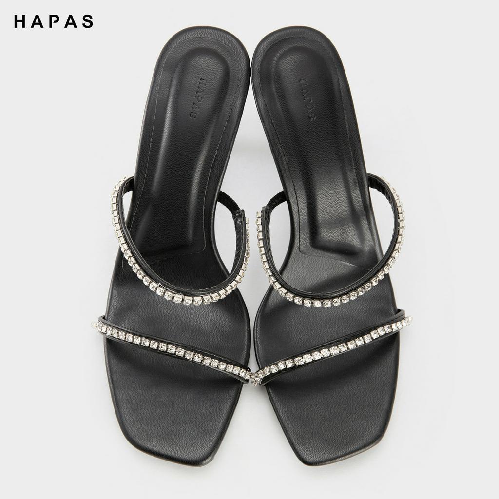 Guốc Lê Hai Quai Đá Tròn 7P HAPAS - GL23039