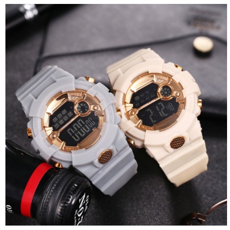 Đồng Hồ Thể Thao Kỹ Thuật Số Có Đèn LED Chống Thấm Nước Thời Trang Unisex